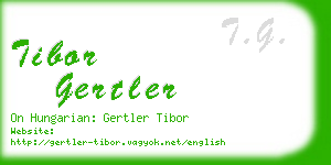 tibor gertler business card